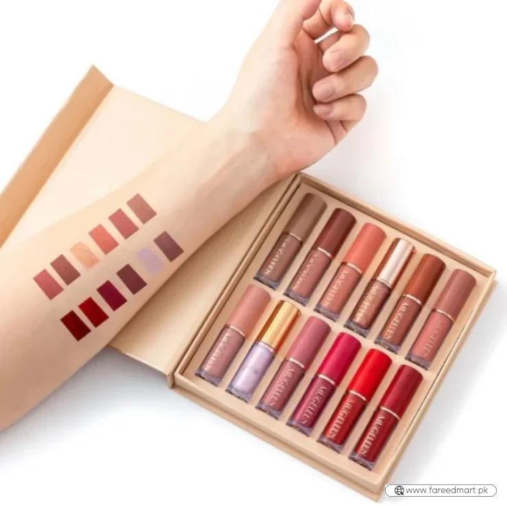 12 Pcs Mocallure Matte Liquid Lipstick Set | High-Pigment, Waterproof & Long-Lasting