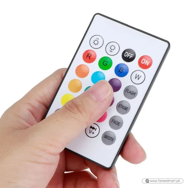 2-in-1 Smart LED Bulb with Bluetooth Speaker | RGB Color Light + Remote Control
