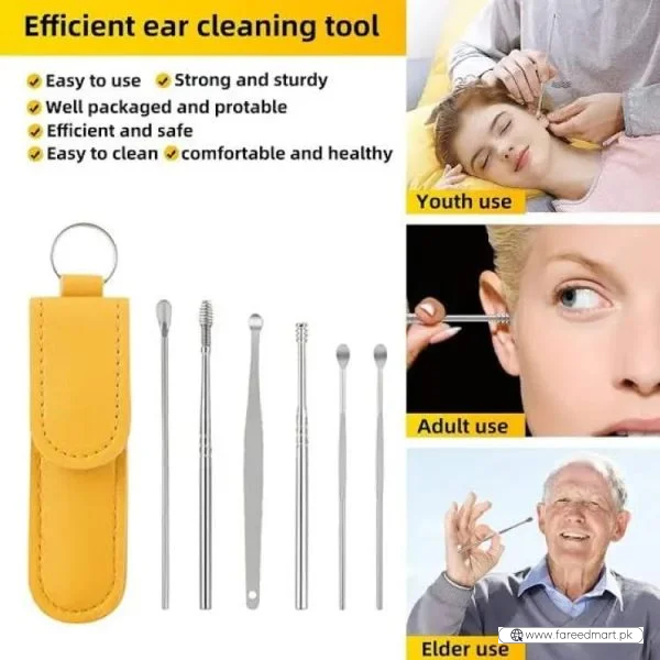 6-Piece Ear Wax Cleaning Kit |  Portable & Easy to Use