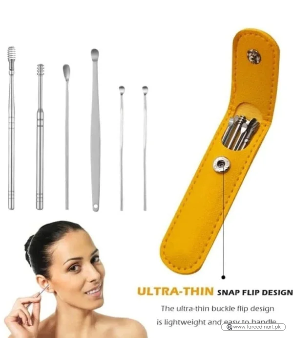 6-Piece Ear Wax Cleaning Kit |  Portable & Easy to Use