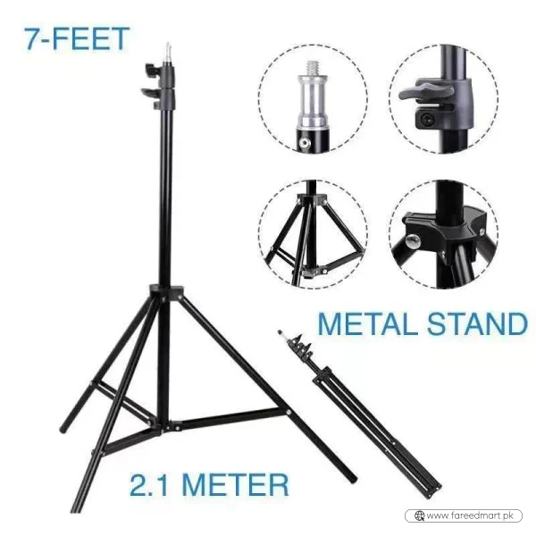 7 Ft Ring Light Stand for Photography & Video | Professional Grade Adjustable Stand