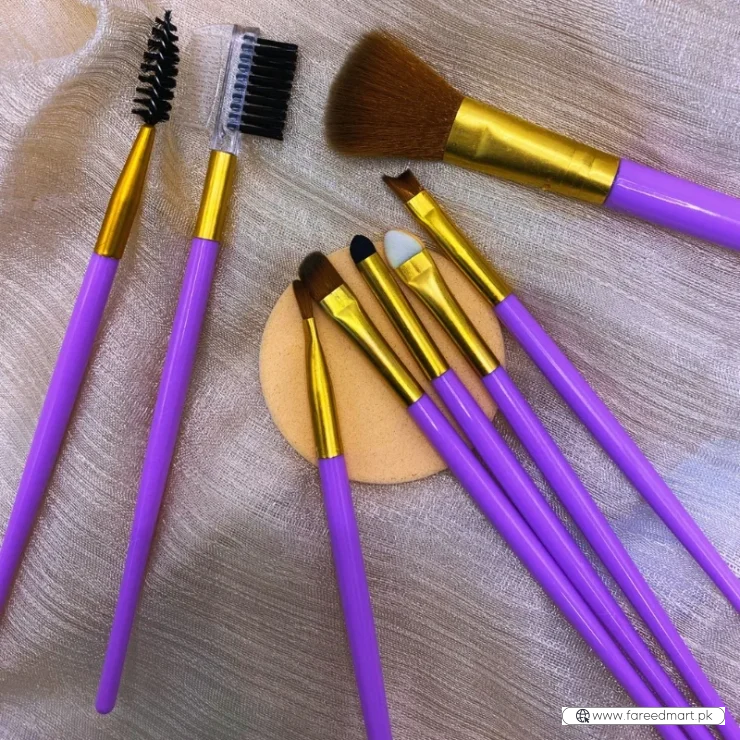 9 PCS Makeup Brush Set | Professional Beauty Tools for Foundation, Blending, Contouring & Eyeshadow | Soft Synthetic Bristles | Pink
