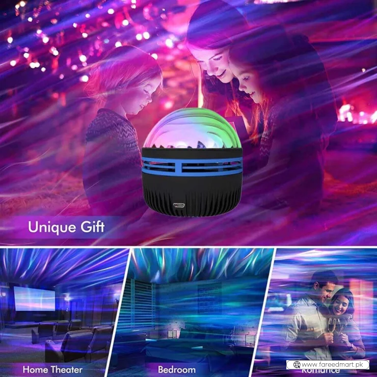A7 LED Starry Projection Light with Remote Control | USB Galaxy Night Lamp