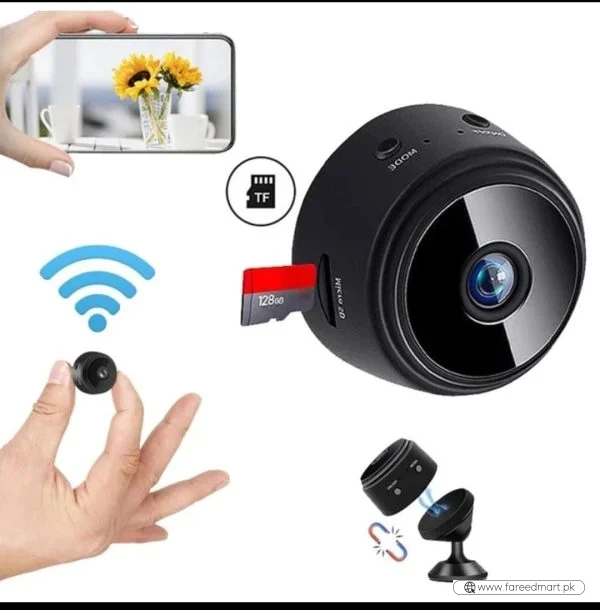 A9 1080P HD Magnetic WiFi Mini Camera | Wireless Security Camera with Night Vision & HDSF App Support