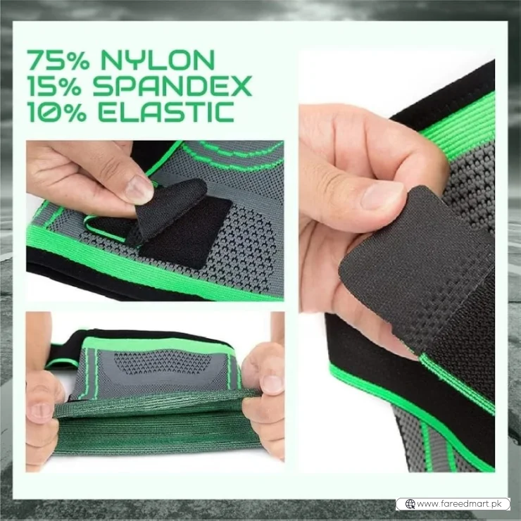Adjustable 3D Knee Support Band with Patella Gel Pad & Anti-Slip Grip