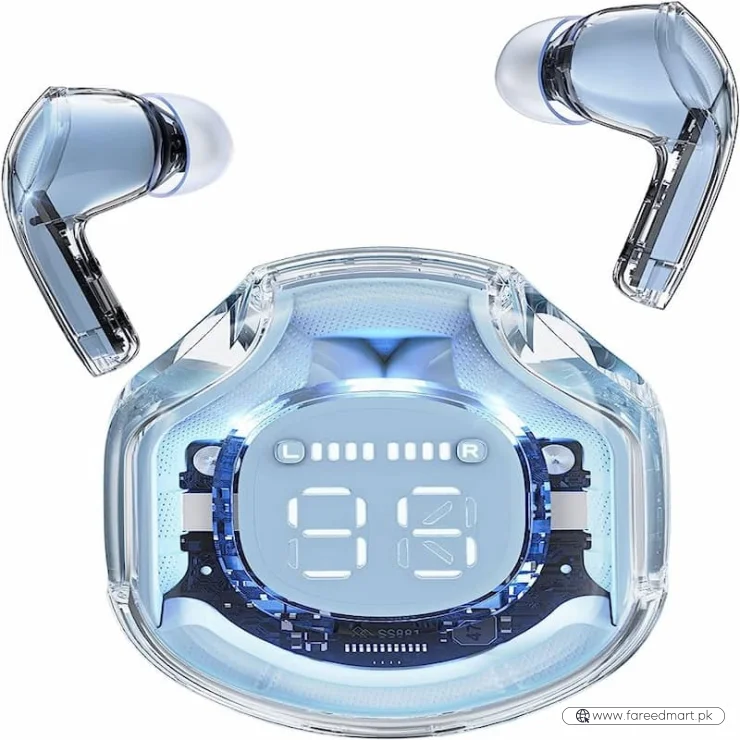 Air 39 Transparent Bluetooth Earbuds – Super Bass, ENC Noise Reduction & HD Calling | Bluetooth 5.3
