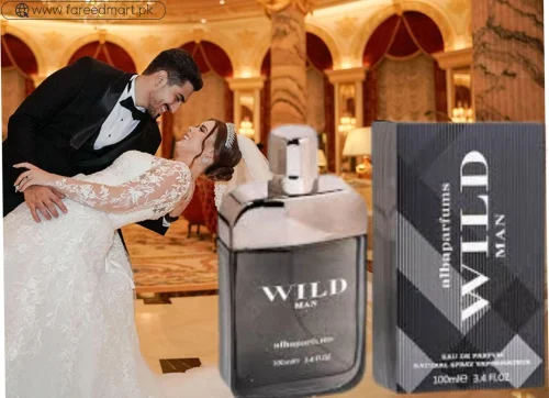 Alba WILD MAN 100ml Men Perfume Black Bottle