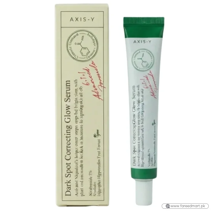 AXIS-Y Dark Spot Correcting Glow Serum | Korean Brightening Serum with 5% Niacinamide & Squalane | Helps Reduce Dark Spots & Acne Marks | 50ml