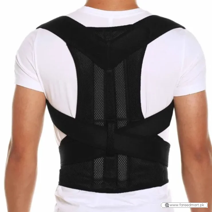Back Pain Relief Posture Corrector Belt | Adjustable Support for Spine, Shoulder & Lumbar Alignment | Large