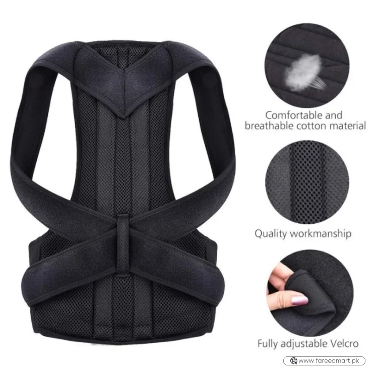 Back Pain Relief Posture Corrector Belt | Adjustable Support for Spine, Shoulder & Lumbar Alignment | XXXL