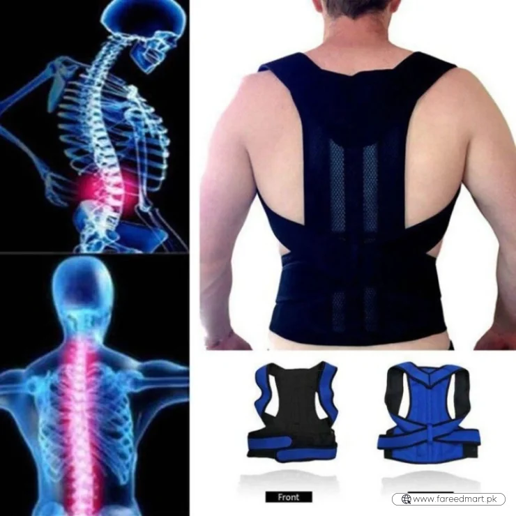 Back Pain Relief Posture Corrector Belt | Adjustable Support for Spine, Shoulder & Lumbar Alignment | XXXL