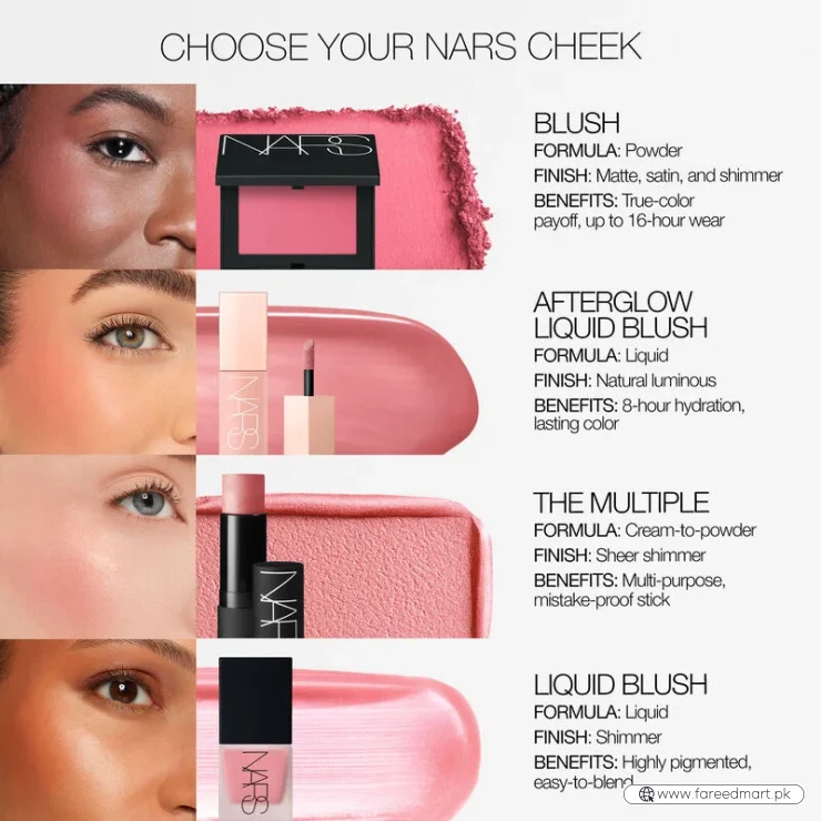 Behave | NARS Afterglow Liquid Blush 7ml Buildable Hydrating Blush with Sodium Hyaluronate and Vegan Protein