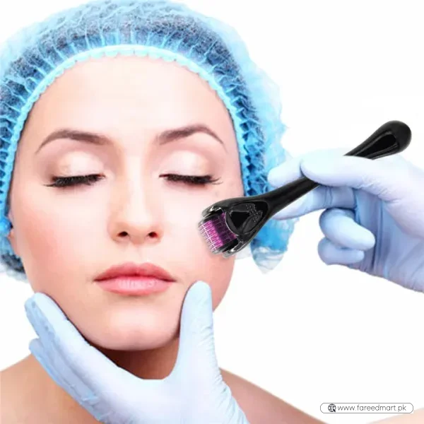 Derma Roller 0.5mm for Hair & Skin Therapy | 540 Titanium Micro-Needles
