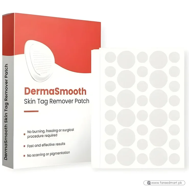 DermaSmooth Skin Tag Remover Patch |  Fast, Safe & Painless Skin Tag & Mole Removal | Nano-Microneedle Technology | 72 Patches