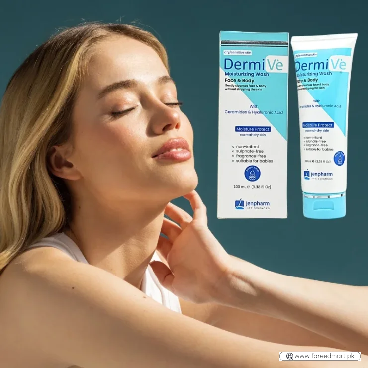 DermiVe Moisturizing Wash Face & Body 100ml | Jenpharm
