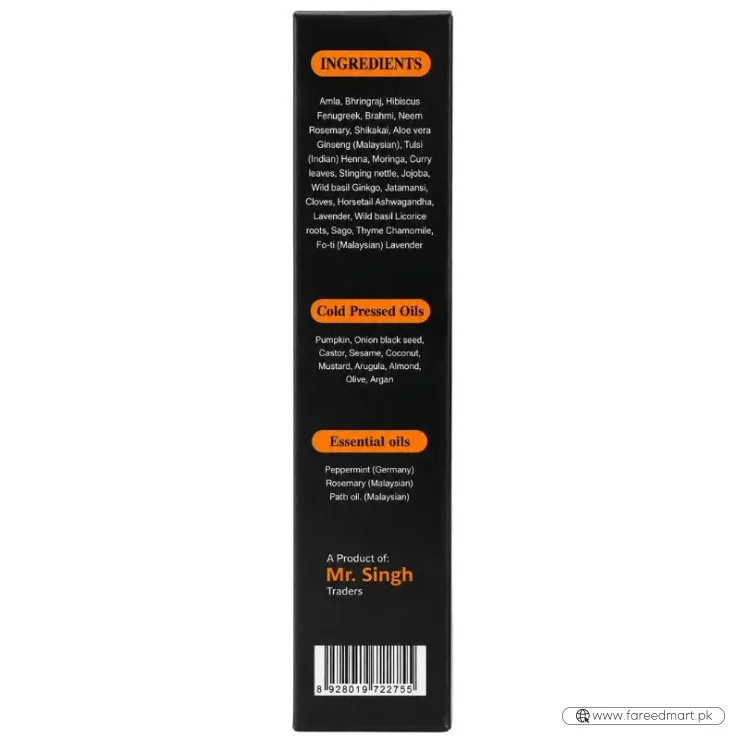 Desi Khazanay Regrowth Hair Oil | Herbal Hair Growth Oil with 25+ Herbs, Cold-Pressed Oils & Essential Oils | Scalp Nourishment & Hair Care | For Men & Women