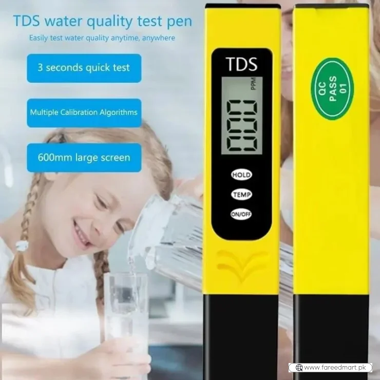 Digital TDS Meter  | LCD Water Quality Tester Pen for Drinking Water, RO Systems & Aquariums