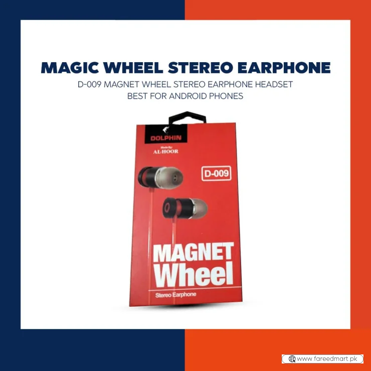 Dolphin D-009 Handsfree | Stereo Sound | Built-in Mic & Selfie Button