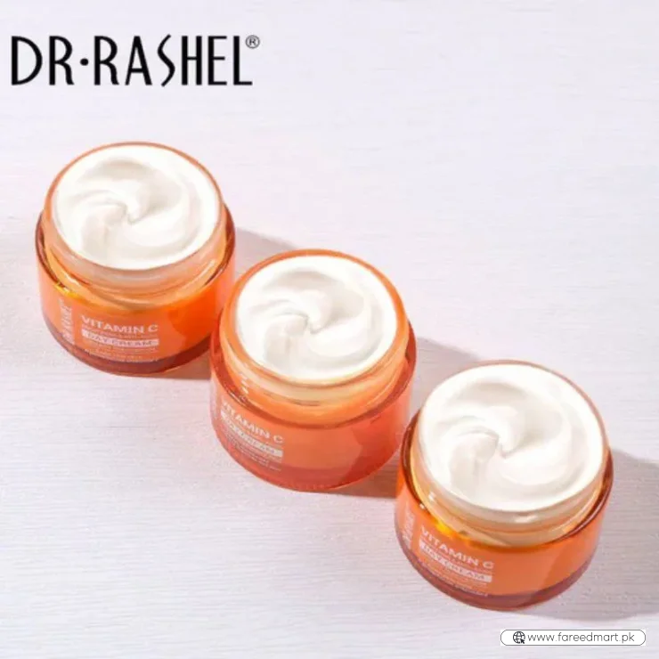 Dr. Rashel Vitamin C Brightening & Anti-Aging DAY Cream | SPF Protection & Radiant Glow Moisturizer (50 g) | Imported