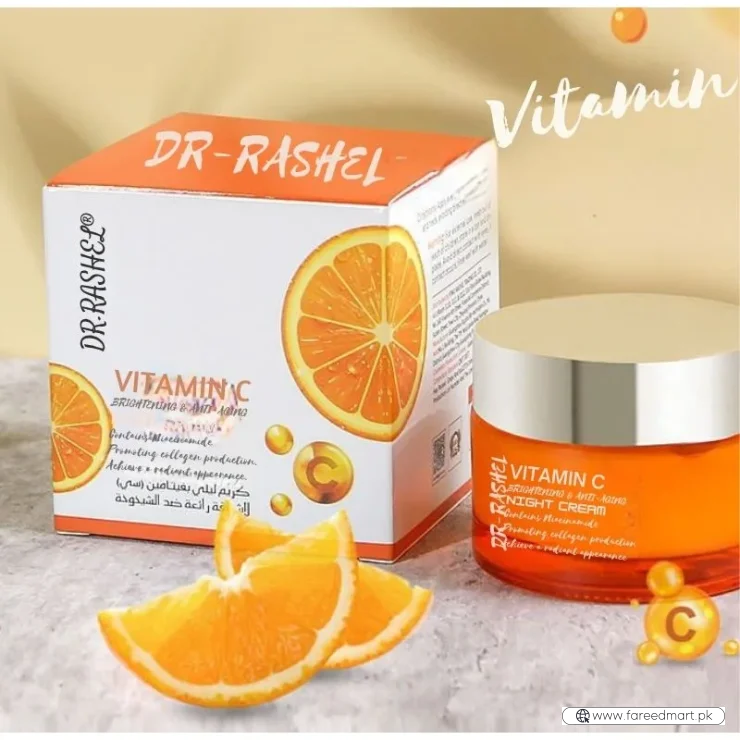 Dr. Rashel Vitamin C Brightening & Anti-Aging DAY Cream | SPF Protection & Radiant Glow Moisturizer (50 g) | Imported