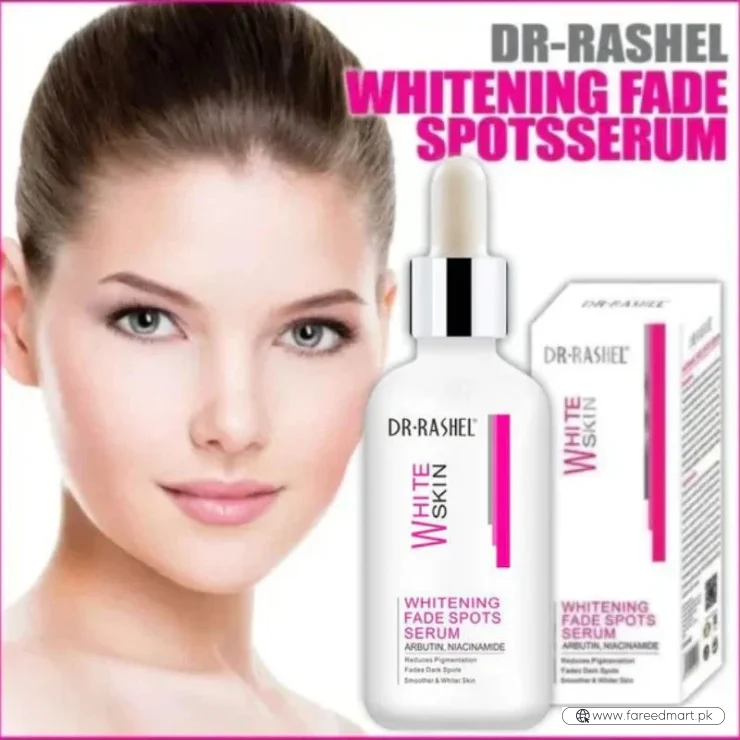 Dr. Rashel Whitening Fade Spots Serum for White Skin | Brightening & Pigmentation Corrector with Arbutin & Niacinamide (50ml) | Imported