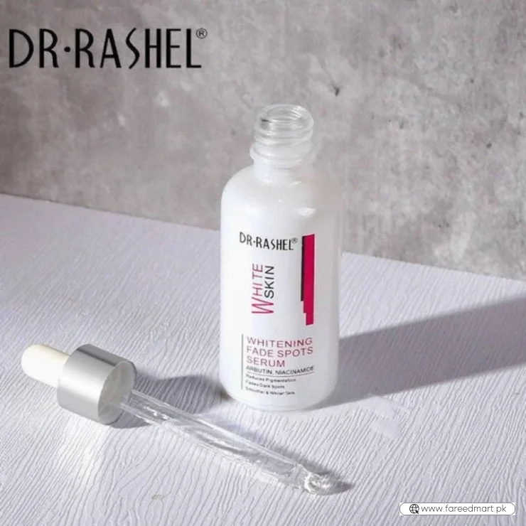 Dr. Rashel Whitening Fade Spots Serum for White Skin | Brightening & Pigmentation Corrector with Arbutin & Niacinamide (50ml) | Imported