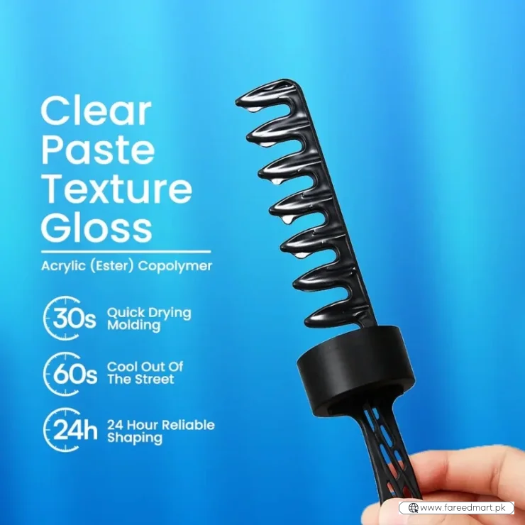 ECRIN Cool Styling Hair Gel 280ml with Active Collagen Strong Hold & Cool Fresh Effect