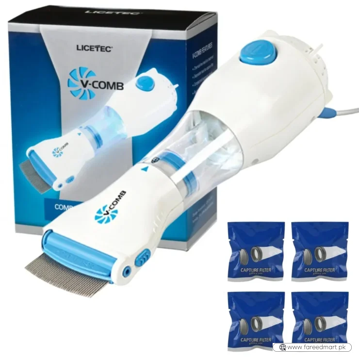 Electric V-Comb Anti Lice Machine | Chemical-Free Safe Lice & Egg Removal Device