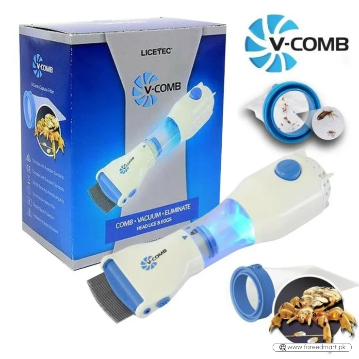 Electric V-Comb Anti Lice Machine | Chemical-Free Safe Lice & Egg Removal Device