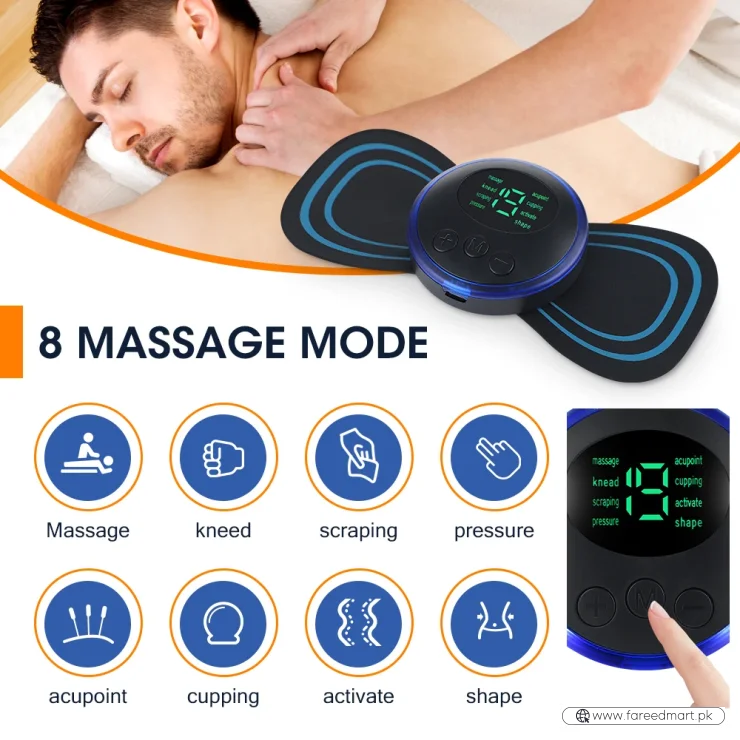 EMS Butterfly Portable Neck Massager | Mini Full-Body Muscle Relaxer