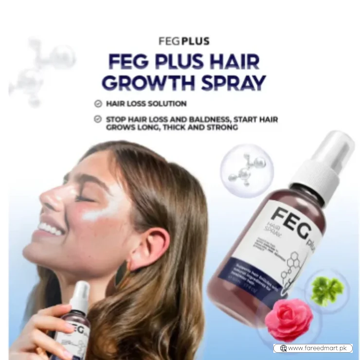 FEG Plus Hair Growth Spray 50ml | Anti-Hair Loss & Regrowth Solution