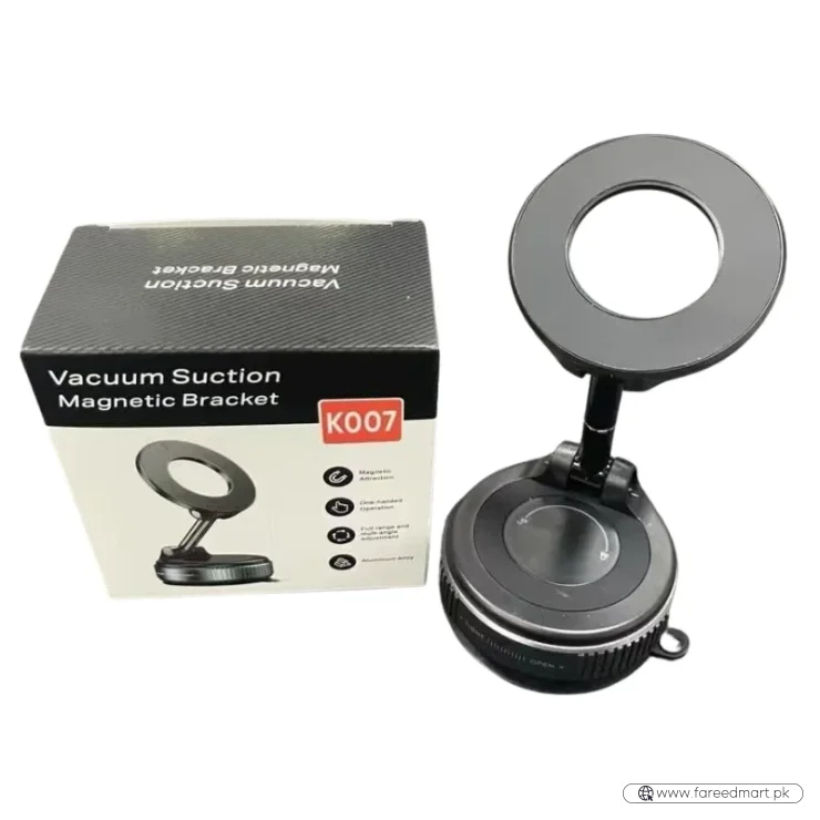 Foldable Magnetic Car Phone Holder | 360° Rotating Suction Mount, Universal