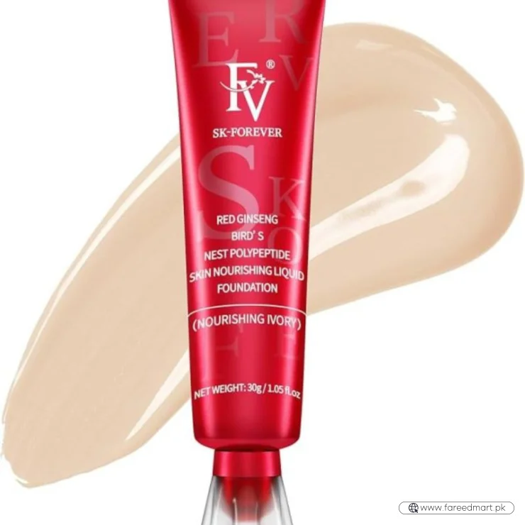 FV Liquid Foundation | Full Coverage, Matte Finish, Long-Lasting Makeup | 30g