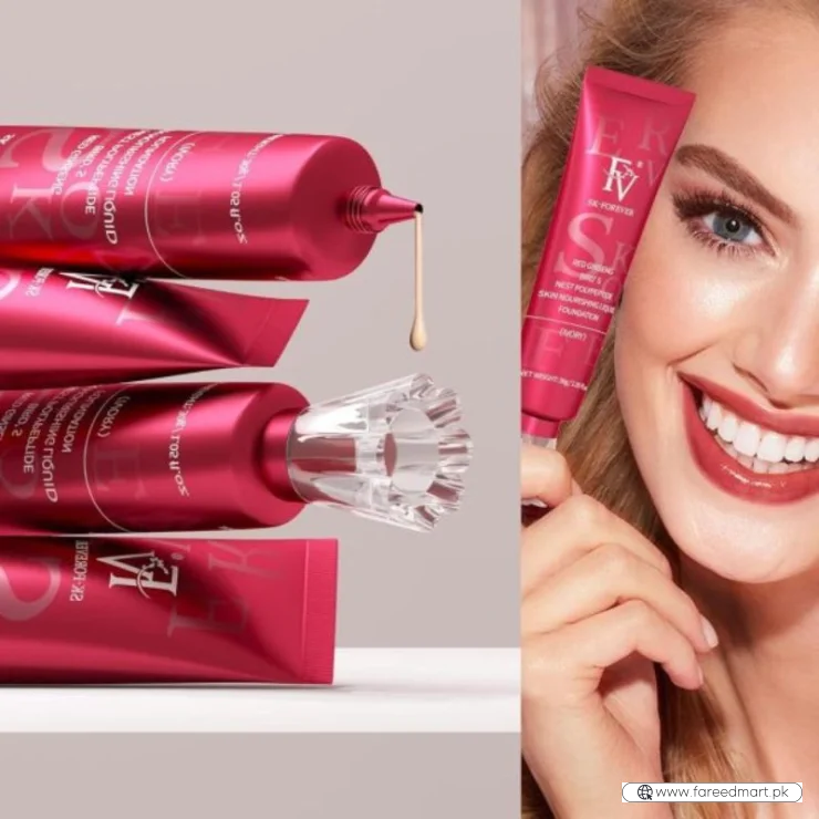 FV Liquid Foundation | Full Coverage, Matte Finish, Long-Lasting Makeup | 30g