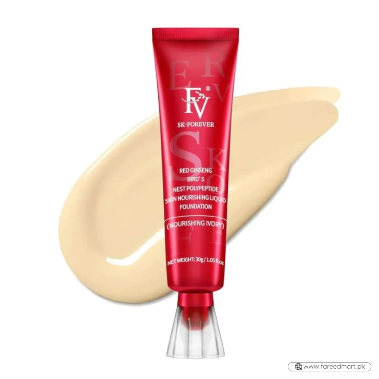 FV Liquid Foundation | Full Coverage, Matte Finish, Long-Lasting Makeup | 30g