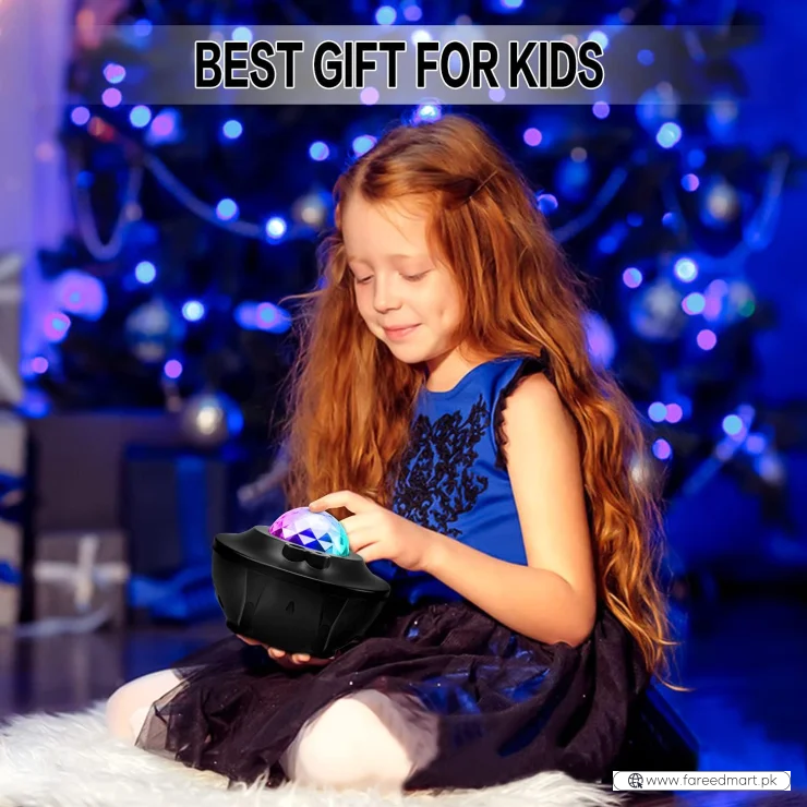 Galaxy Star Projector Lamp | LED Nebula Universe Effect & Built-in Speaker