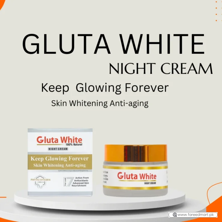Gluta White Day & Night Cream | Whitening Anti-Aging Hydrating 50g Face Care