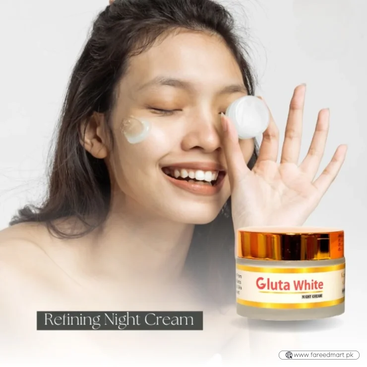 Gluta White Day & Night Cream | Whitening Anti-Aging Hydrating 50g Face Care