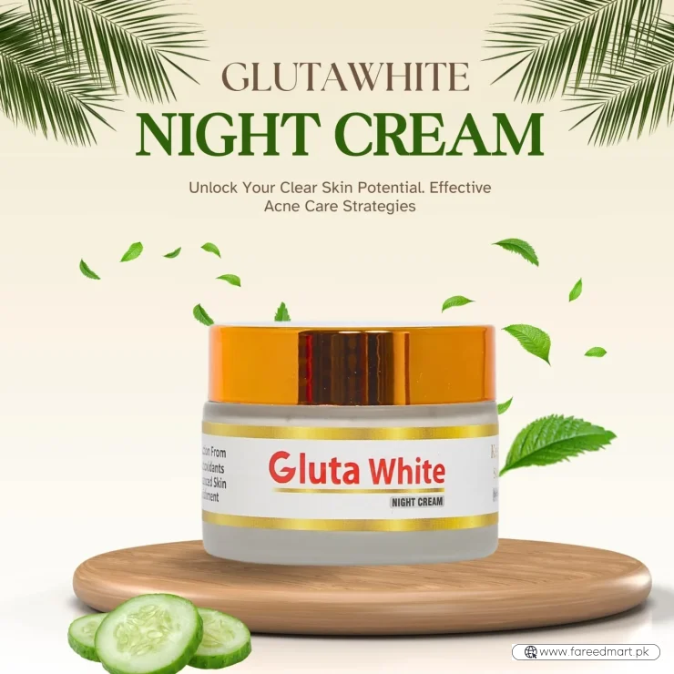 Gluta White Day & Night Cream | Whitening Anti-Aging Hydrating 50g Face Care