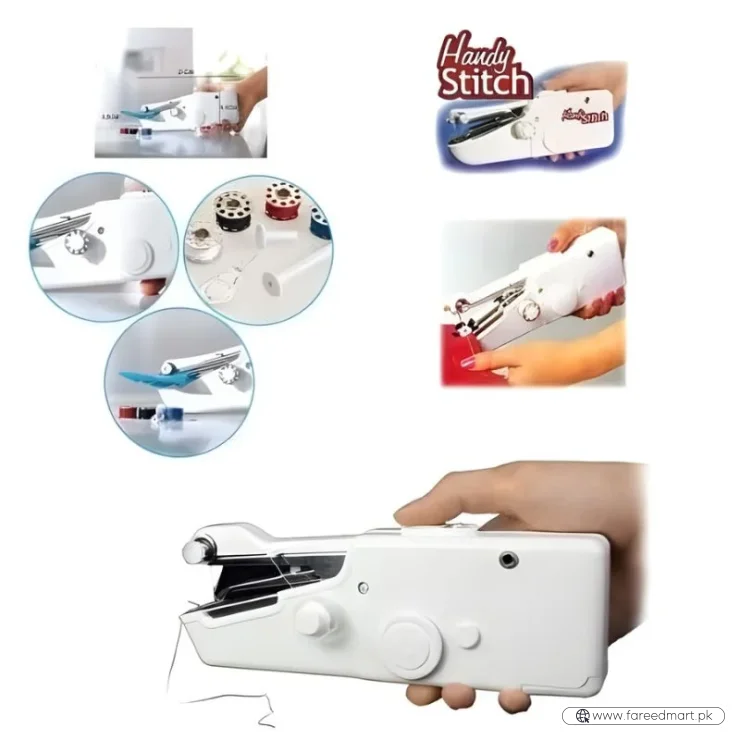 Handy Stitch Portable Cordless Sewing Machine | Quick Fabric Repairs & Easy Stitching Tool