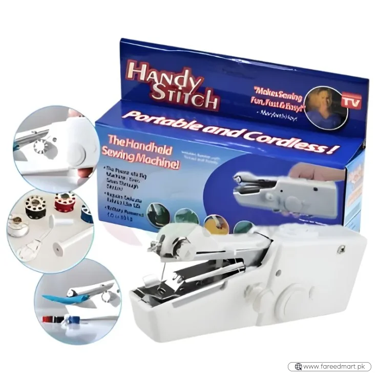 Handy Stitch Portable Cordless Sewing Machine | Quick Fabric Repairs & Easy Stitching Tool