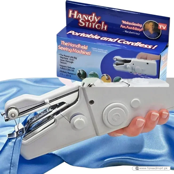 Handy Stitch Portable Cordless Sewing Machine | Quick Fabric Repairs & Easy Stitching Tool