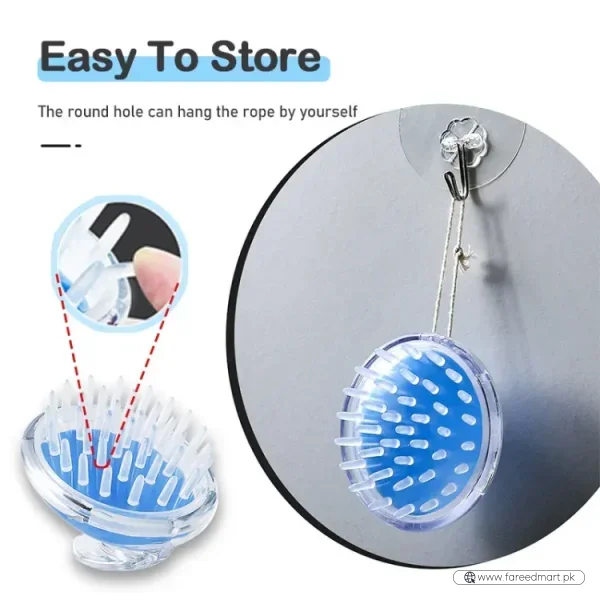 Head Scalp Massage & Shampoo Brush | Soft Silicone Bath Brush | Deep Cleansing & Relaxing Scalp Care | Random Colors