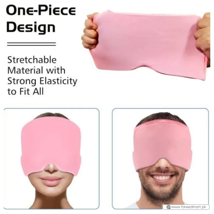 Headache Relief Gel Cap Hot Cold Therapy | Migraine, Tension & Puffy Eyes Relief