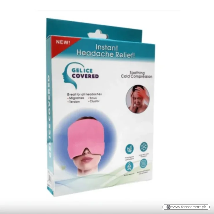 Headache Relief Gel Cap Hot Cold Therapy | Migraine, Tension & Puffy Eyes Relief