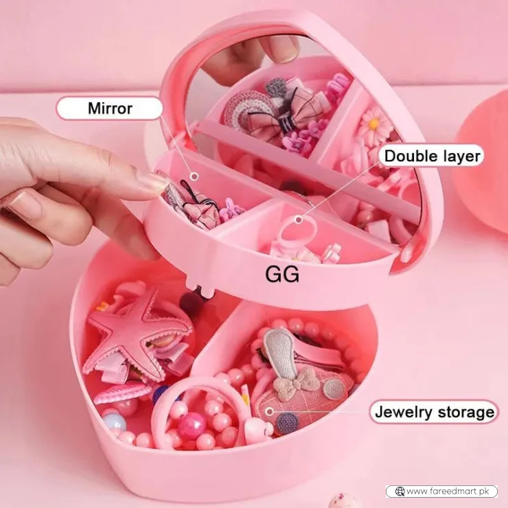 Heart Shape Jewellery Box for Girls | Cute & Stylish Jewelry Organizer