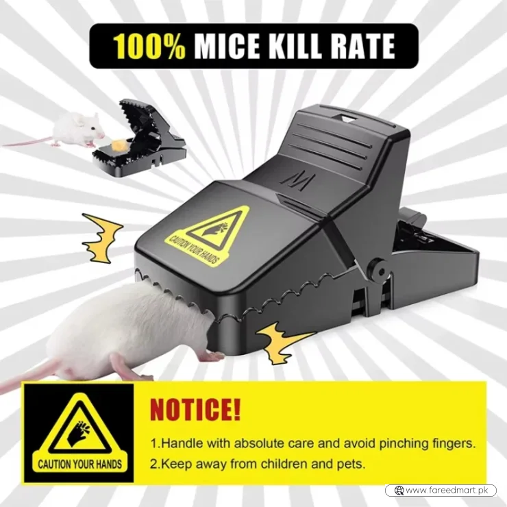 Heavy Duty Plastic Mouse Trap | Reusable Mouse Catcher | Best Quality Rodent Trap