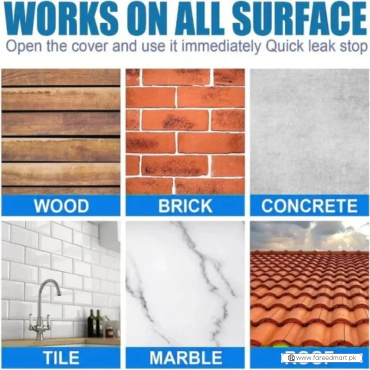 Hydra Waterproof Agent | Instant Water Tight Sealing Solution for Wall & Floor | With Brush | 250g