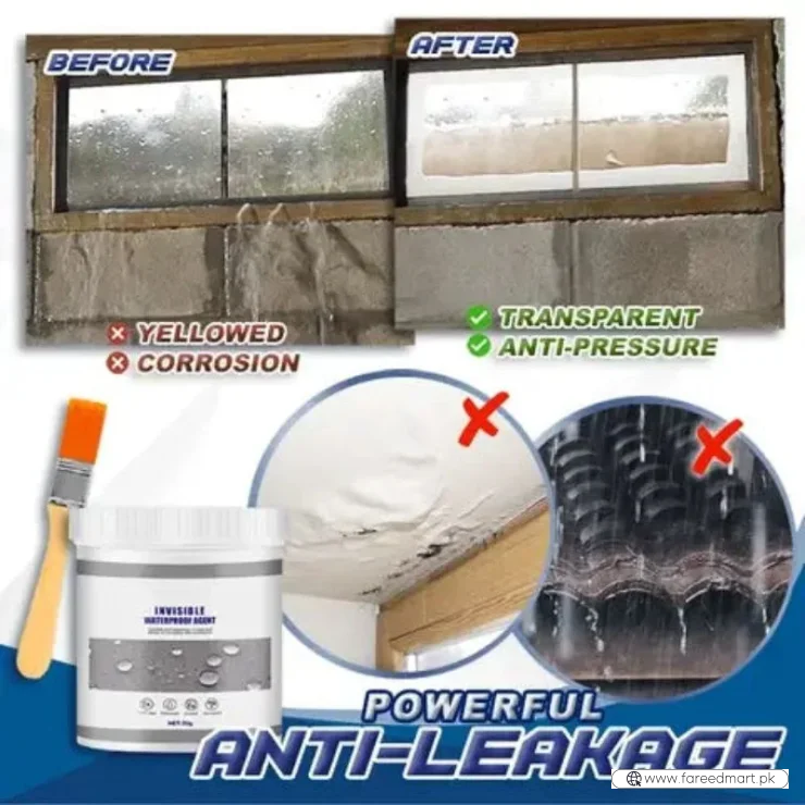 Hydra Waterproof Agent | Instant Water Tight Sealing Solution for Wall & Floor | With Brush | 250g