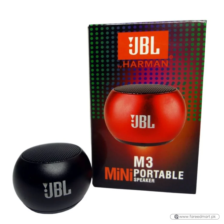 JBL M3 Mini Portable Bluetooth Speaker | Compact Wireless Speaker | Powerful Bass & Long Battery Life